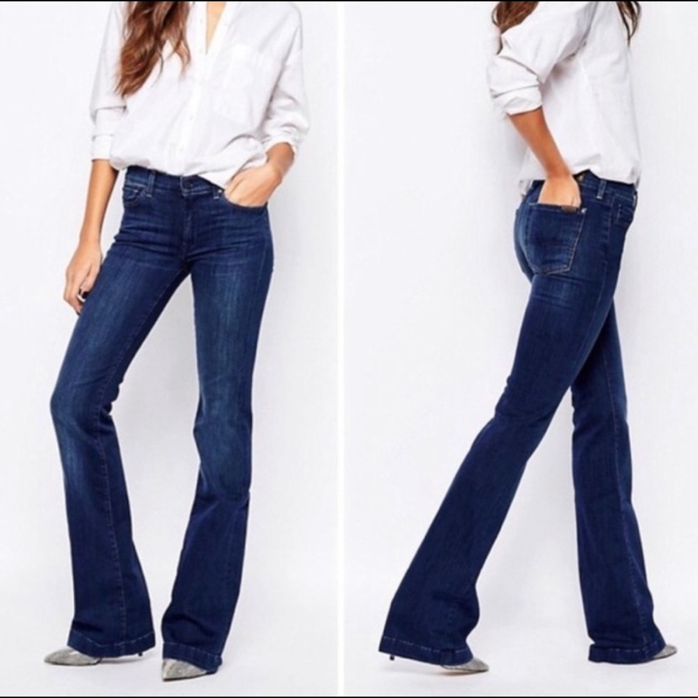 {7 For All Mankind} Charlize Flare Jean Sz 28